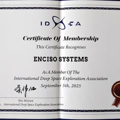 Enciso Systems IDSEA Certificate of Membership