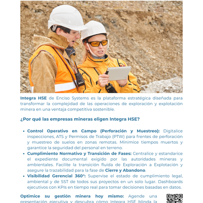 Integra HSE Platform for Mining