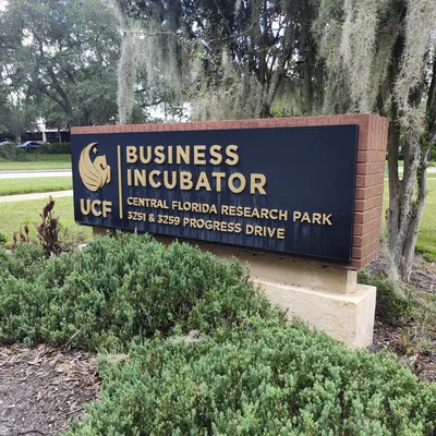 UCF Business Incubator Sign at Central Florida Research Park