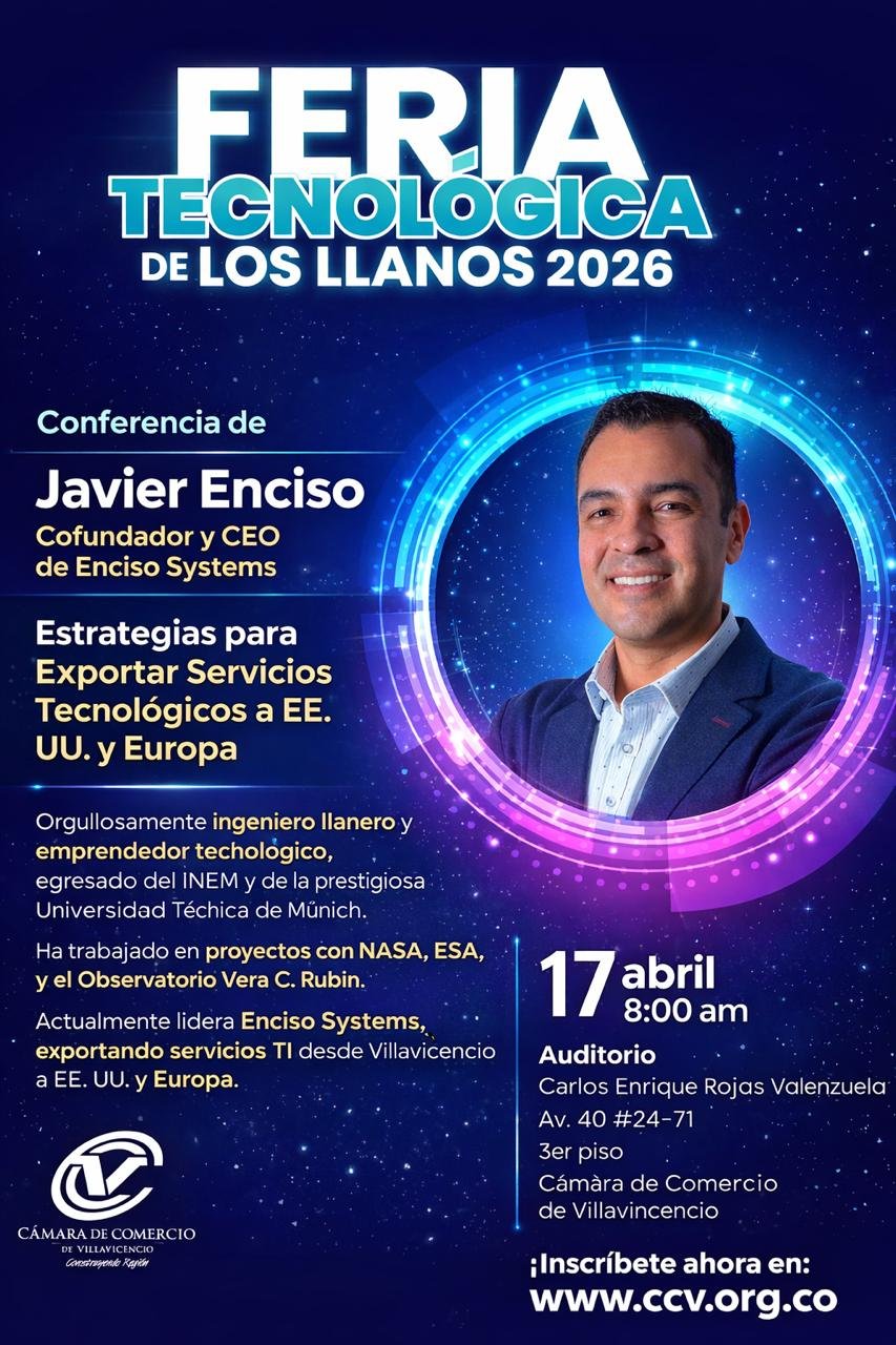 Javier Enciso Keynote at Feria Tecnológica de Los Llanos 2026