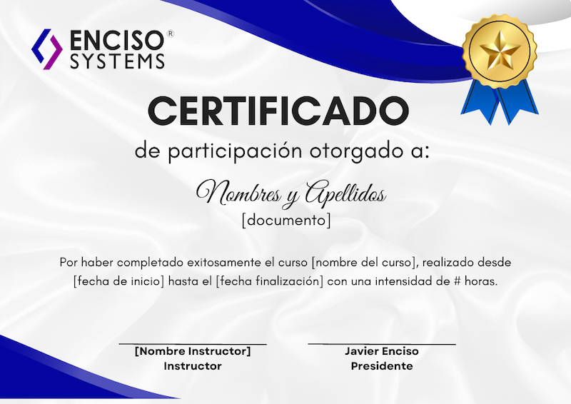 Enciso Learning Certificate